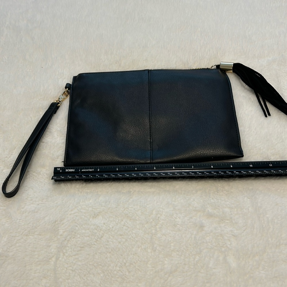 Black envelope bag.